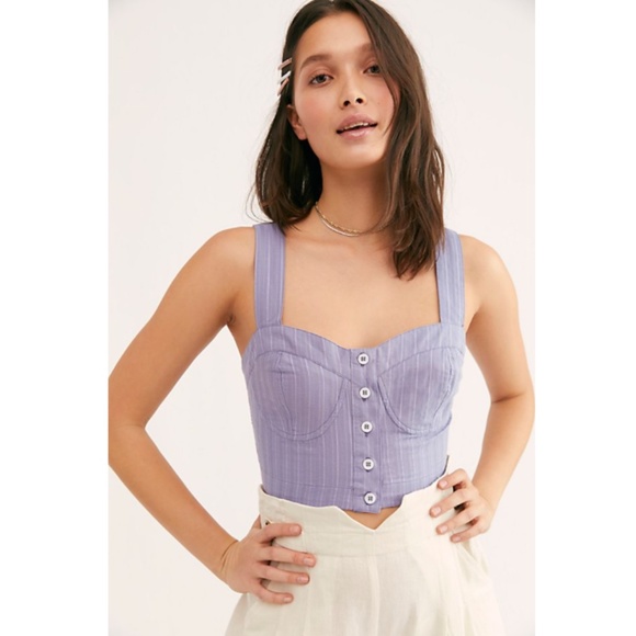 Free People Tops - NWT FREE PEOPLE Perfectly Striped Crop Top - size Small